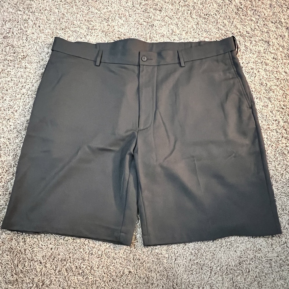 PGA Tour Flat Front Golf Shorts Pockets Lightweight Dark Gray Mens Sz 44